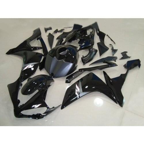 Injection mold Fairing kit for YAMAHA YZFR1 07 08 YZF R1 2007 2008 YZF1000 yzfr1 ABS gloss black Fairings set+gifts YY06
