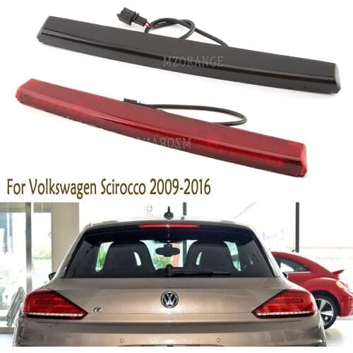 Red/Black LED Rear Additional High Brake Light For Volkswagen Scirocco 2009-2016 Tail Third Brake Light Warning Lamp Car Parts
