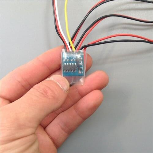 Brushed ESC 1S 3.7V Two-way Bidirectional Speed Controller for 1/72 RC Tank RC Boat RC Car Parts Accessories