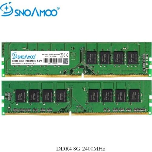 SNOAMOO DDR4 RAM Desktop PC Memory 4GB 8GB 2133 2400MHz CL15 PC4-17000S 288 Pin DIMM For Intel Stick Computer Lifetime Warranty