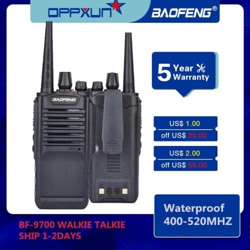 Baofeng BF-9700 Waterproof IP67 Walkie Talkie High Power CB Ham 50 20 Km Long Range UV9R Portable Two Way Radio Hunting