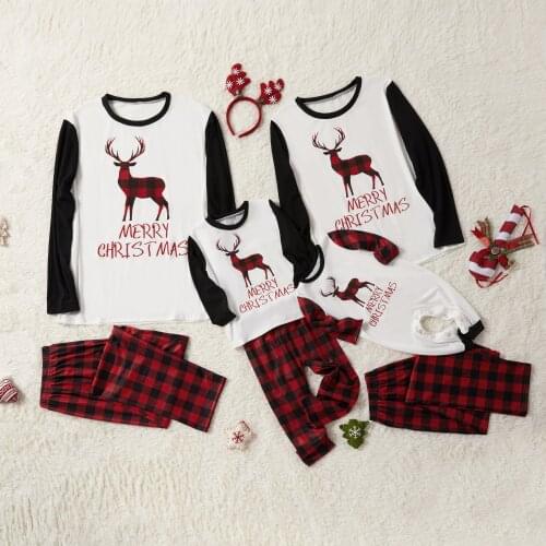 Family Christmas Pajamas Clothing Set 2020 Xmas Family Pyjamas Adult Kids Pajamas Baby Romper Sleepwear