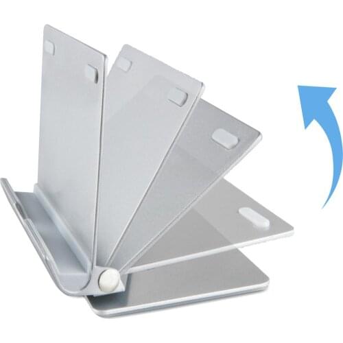 360 Degree Rotatable Foldable Angle Adjustable Mini Portable Aluminum Holder Tablet Stand for iPad iPhone Galaxy