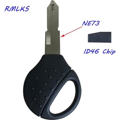 Replacement Transponder Key Auto Car Key ID46 Chip Key For Peugeot 106 107 307 206 207 306 406 For Citroen C2 C1 C3 C4