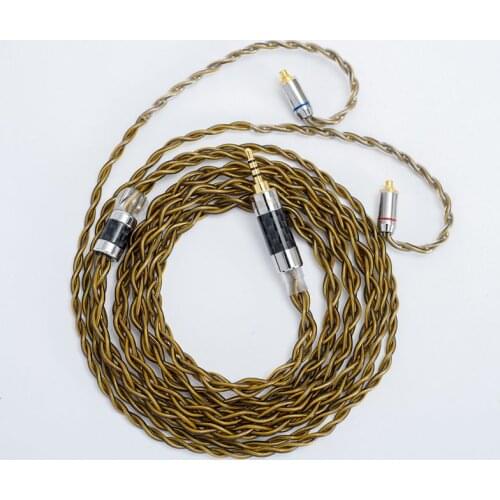 Factory direct sales 4 Core Copper Plated Gold Mixed Upgrade Line HiFi Headphone Wire MMCX/0.78mm 2Pin/QDC/TFZ For SE535 UE900S