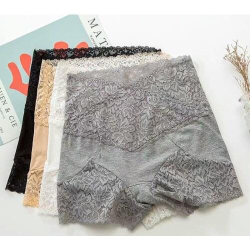 Plus Size Lace Panties Women Panties High Waist Female Sexy Floral Underwear Butt Lift Lingerie Seamless Briefs Underpants Lady