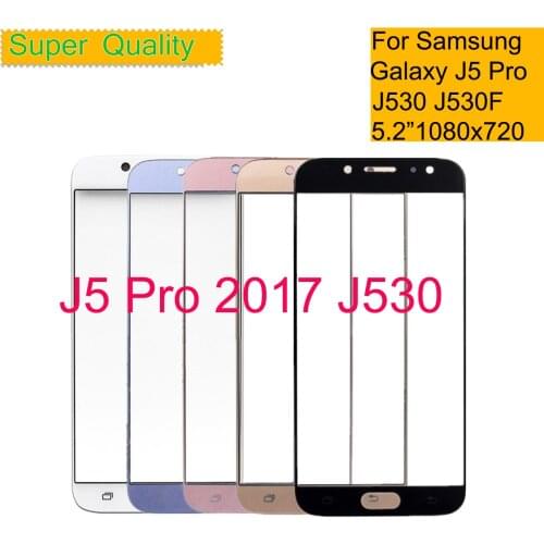 10Pcs/Lot For Samsung Galaxy J5 2017 J530 J5 Pro J530F J530Y J530DS Front Outer Screen Glass Lens With OCA Touch Screen Panel