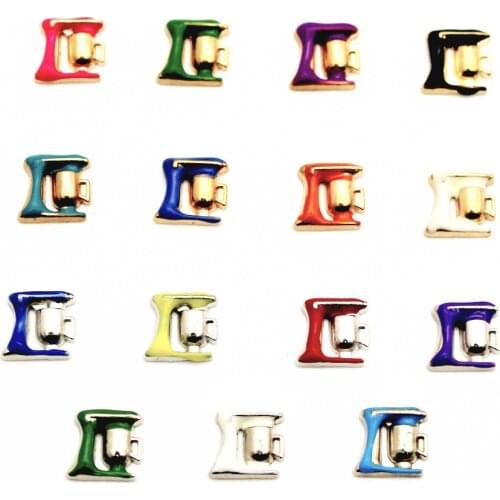 20Pcs/Lot Mixed Color Sewing Machine Floating Charms Hand-made DIY for Glass Lockets
