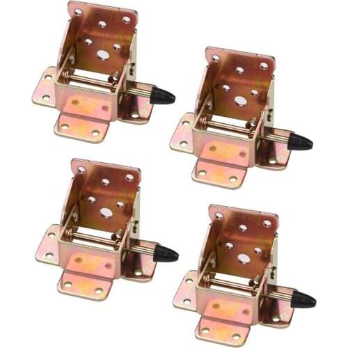4 pcs folding iron table leg support brackets for folding table extension chairs automatic locking foot furniture hinges