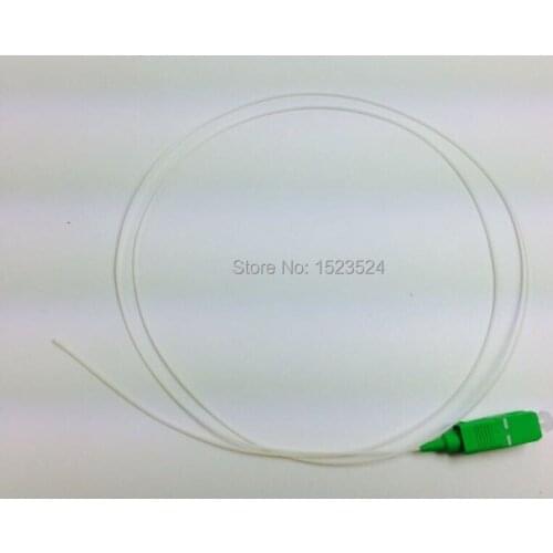 50pcs/lot White Color SM SX PVC 0.9mm 1 Meter SC/APC Fiber Optic Pigtail SC/APC Pigtail
