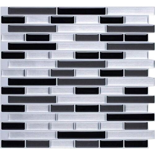 Promotion! 3D Wall Stickers Brick Wallpaper Tile for Kitchen Bathroom Backsplash Anti-Tile Home Decor 28x23.5Cm