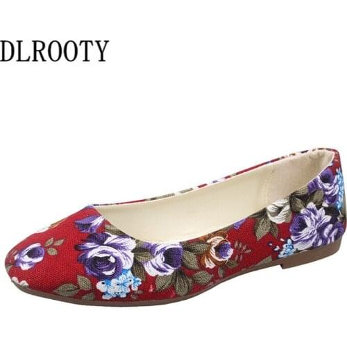 Big Size Women Flats Shoes Loafers Rose Flower Fashion Candy Colors Casual Shallow Imitation Ox-tendon Sole Plus Size 35-43