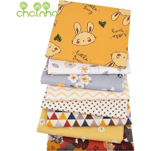 Chainho,Printed Twill Cotton Fabric,Little Bunny Patchwork Clothes For DIY Sewing Quilting Baby&Childs Bedding,Garment Material