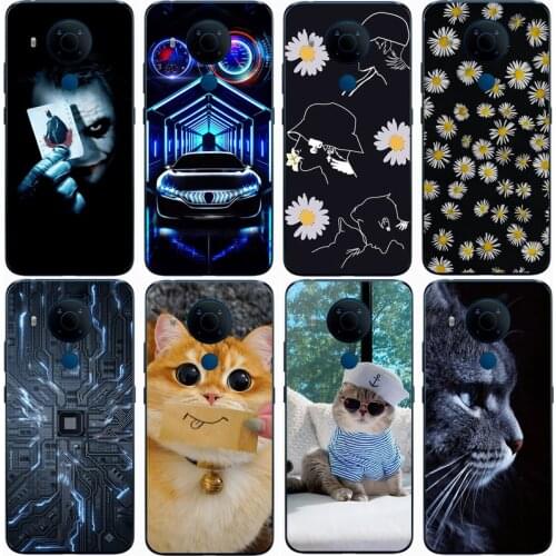 For NOKIA 5.4 TA-1340 TA-1333 Case Rose Wolf Cute Patterned Cover Soft Silicon Phone Case for 5.4 TA-1340 TA-1333 Top Quality