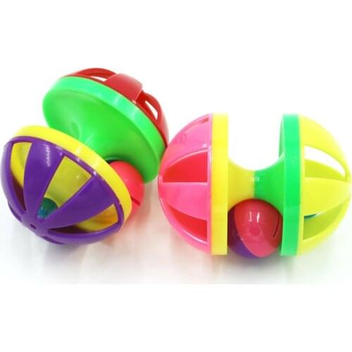 Dog Toy Bell Rolling Ball Kitten Scratch Toy Cat Toys Pet Pet Products Random Color Bell Ball Interactive Training