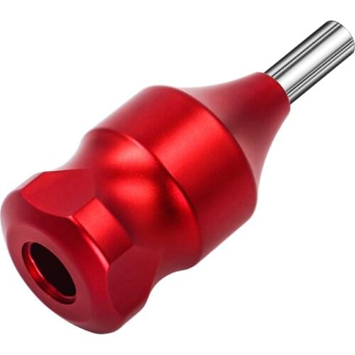 32MM Red Cartridge Grip Cartridge Needle Grip Stainless Steel Tattoo Machine Cartridge Grip Tattoo Twist Hand Tube