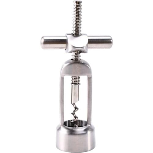 Practical Stainless Steel Creative Vintage Wine Bottle Opener Corkscrew Leverage Design Corkscrew For Red Wine Kitchenware Bar T