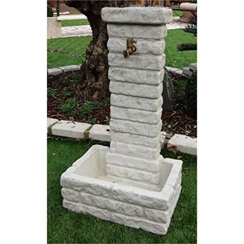 Garden fountains MEMPHIS CM52X43X92H gray with faucet 540 RU2012 EPILETTA 540 RU751