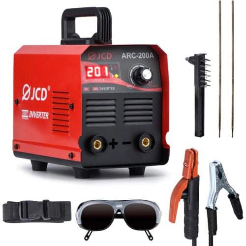 JCD MIG Welder 200/160A Arc Welder 220V Smart IGBT MMA Stick DC Inverter With LCD Digital Display For Beginner Welding Machine
