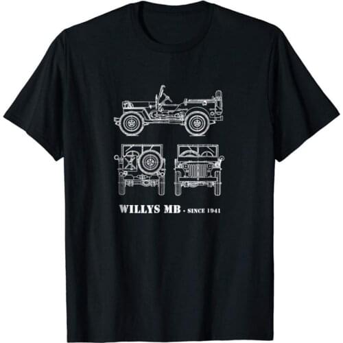 Wwii Vintage Willys Mb T-Shirt Newest 2019 Fashion Stranger Things Harajuku Funny Mens Summer Fit Casual Printed Tees Shirts