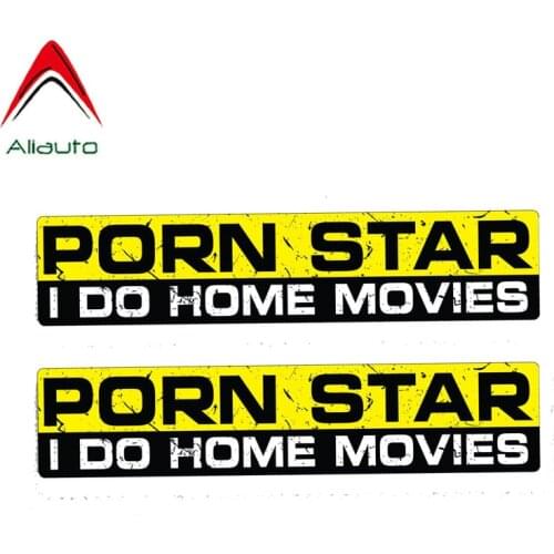 Aliauto 2 X Funny Car Stickers Porn Star I Do Home Movies Creative PVC Decals for Honda Toyota Volkswagen Renault Opel,17cm*4cm