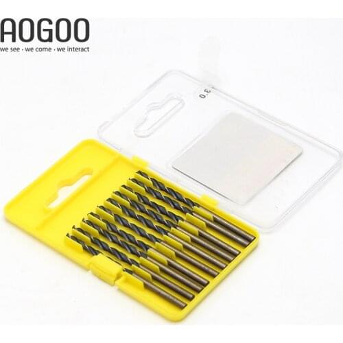 BOSI 10Pcs/lot 3.0mm Straight Shank Twist Drill Bits 6542 High-Speed Steel HSS Wear-Resistant Heat Treatment