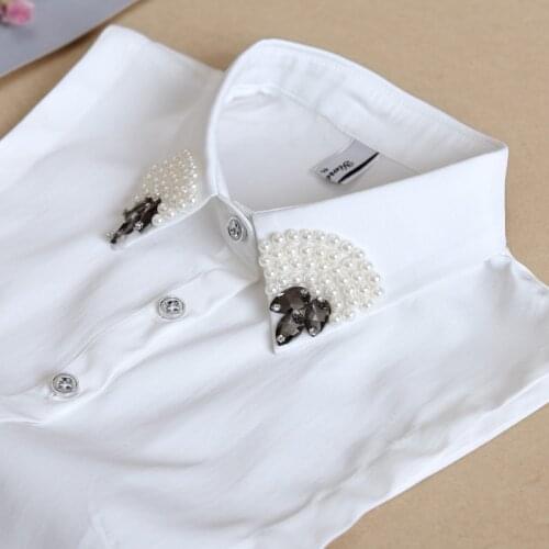 2021 Fashion Fake Collar for Women Vintage Detachable Collars Girls Removable Lapel Blouse Tops Sweater Flase Collars Mujer