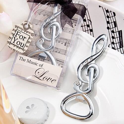 24PCS/LOT Fashion Music Symbol Design Bottle Beer Opener Bridal Shower Wedding Party Birthday Favour Lovely Gift Dining Tool