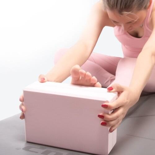 3 Colors Pilates EVA Yoga Block Brick Sports Exercise Gym Foam Workout Stretching Aid Body Shaping Health Training for women