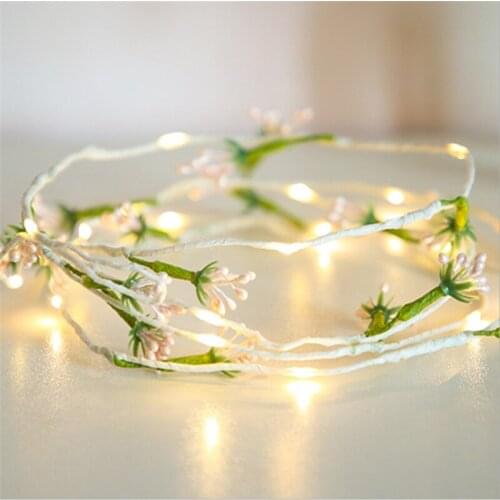 5pcs LED Mini Flower Light String Christmas Light Fairy Copper Light Garland Valentines Thanksgiving Day Indoor Home Decoration