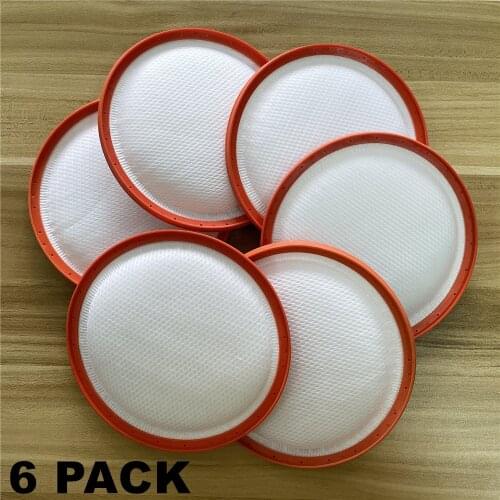6 Pack Washable Vacuum CleaneRound HV Filter Cotton HEPA filters elements for Midea C3-L148B C3-L143B VC14A1-VC 146mm