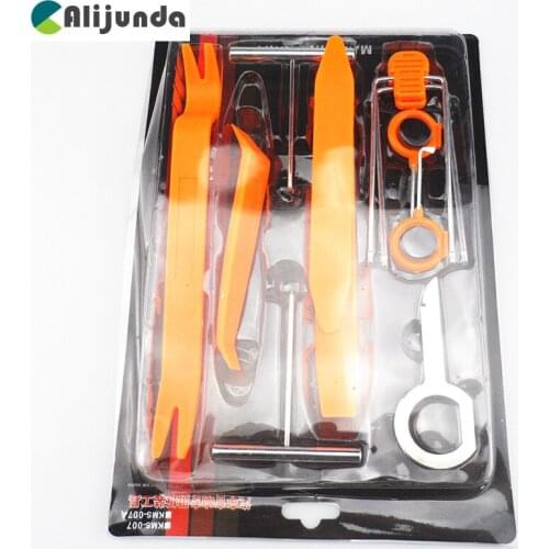 Alijunda Car styling 12pcs Car Radio Door Clip Panel Kit For Acura RLX CL EL CSX ILX MDX NSX RDX RL SLX TL TSX Vigor ZDX