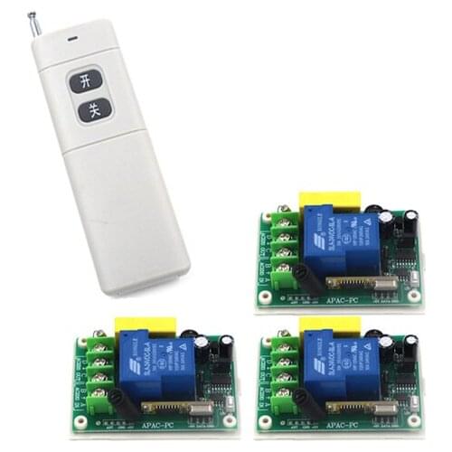Free Shipping Practical Digital Smart 220V 30A 433MHZ Remote Control Switch 3 Receivers Dropshipping Wholesale SKU: 5321