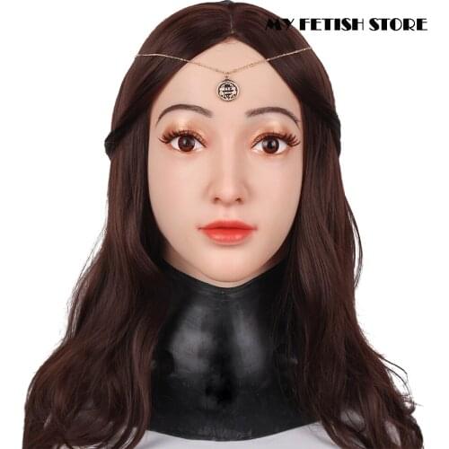 Claire-3G)Crossdress Full Head Realistic Silicone Girl Female Disguise Party Cosplay Transgender Mask Male To Female Drag Queen