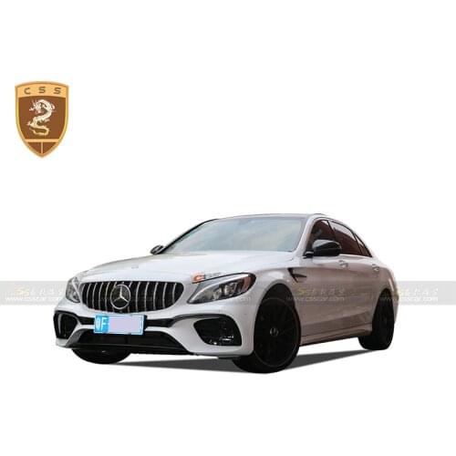 CSSYL Exclusive Supply W205 C65 PUR Front Bumper For Benz C Class Change C65s PUR Material Front Bumper Parts Decoration 00322