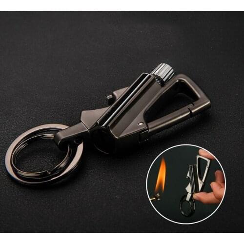 Honets kerosene lighter million matches keychain pendant novelty fashion multifunctional bottle opener Outdoor Travel Fire Start
