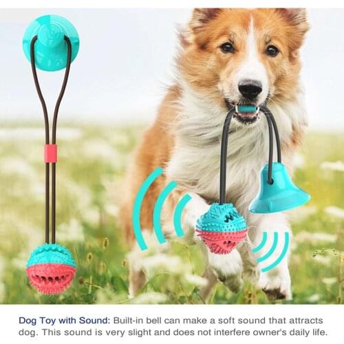 Molar Bite Dog Toy with Durable Rope and Suction Cup for Pulling Chewing Teeth Cleaning Self Playing Tog for Dogs VIP dropship