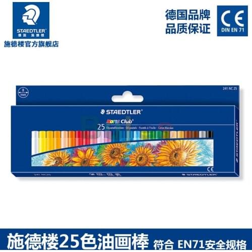 STAEDTLER 241-8mm 243-11mm Oil Pastel for Artist Students Drawing Pen School Stationery Art Supplies Wax Crayon