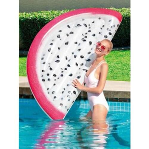 New Adult Inflatable Pitaya Slice Pool Float Swimming Toy Fun Water Air Mattress Air Raft Bed Island