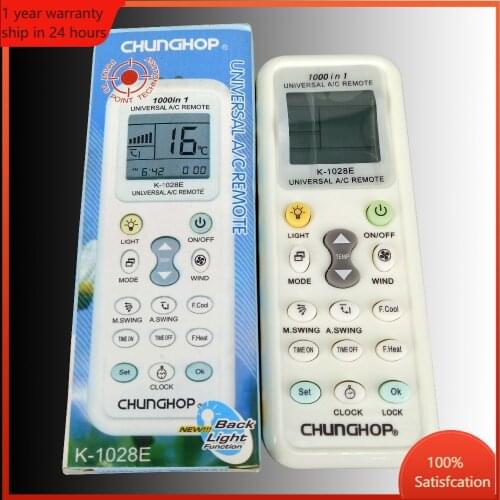 New Originalment For CHUNGHOP AC A/C Remoto Controller K-1028E 1000 In 1 Air Conditioner Remote Control Fernbedienung