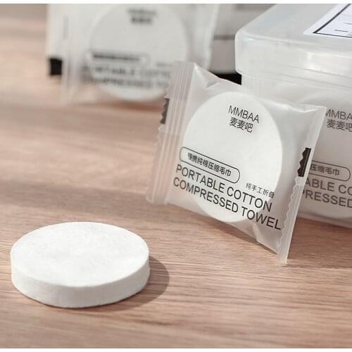 Disposable Face Towel Compressed Towel Bath Towel Particle Travel Standing Supplies Non-woven Face Towel Womens Portable Cotton
