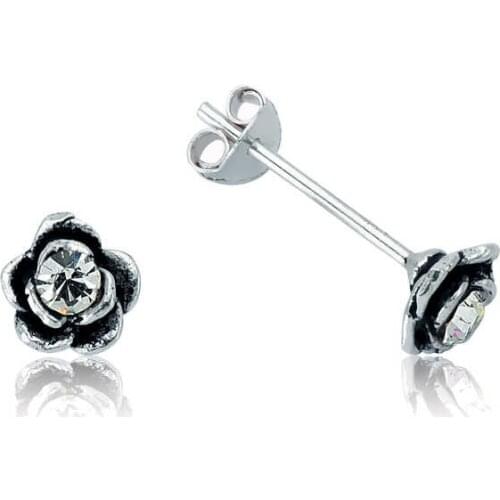 Original 925 Sterling Silver Rocky Rose Earring , Quality products , Flashy Designs , Hundreds of kinds of earrings