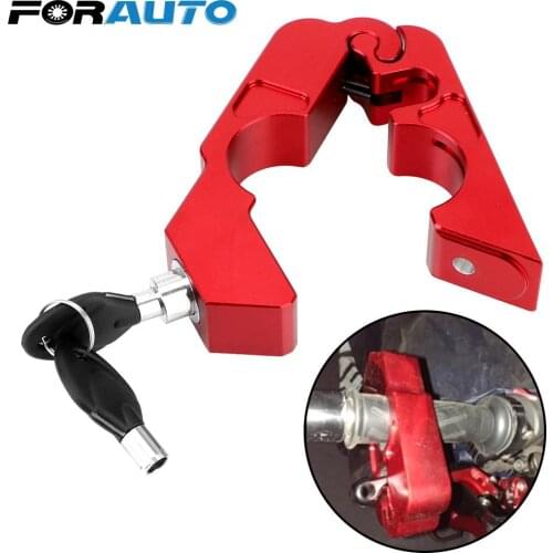 Fit Scooter ATV Motor Locks Handlebar Handset Brake Lever Disc Locking Motorcycle Grip Lock Anti-theft Security Safety