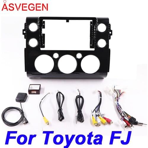 9" Car Radio Fascia Frame For Toyota FJ Car Dvd Frame Install Panel Dash Mount Installation Dashboard