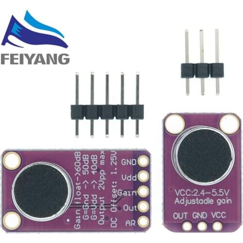 10PCS Electret Microphone Amplifier Stable MAX9814 module Auto Gain Control MAX4466