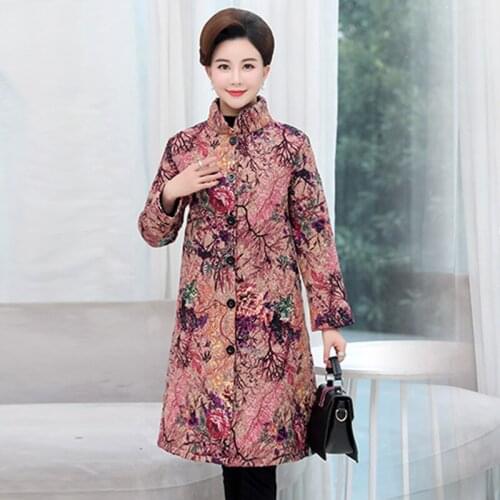 Spring Autum Womens Parka Coat Thin High Quality Warm Cotton Coats New Outwear Women Jackets Long Plus Size