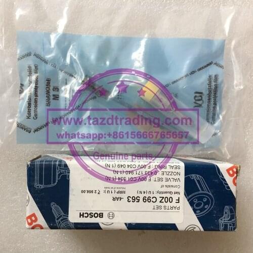 100% original new injector 0445110260 repair kits F00ZC99563 include F00VC01334, DLLA152P1525/0433171940, F00VC99002