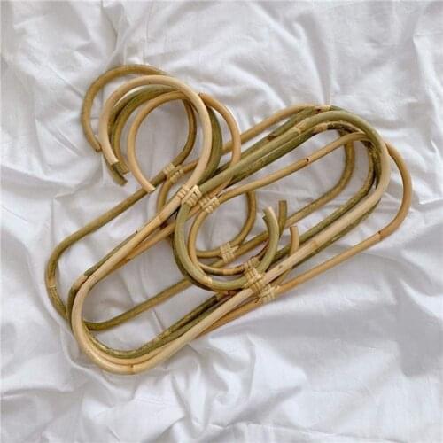 2Pcs Rattan Clothes Hanger Nordic Style Kids Garments Organizer Rack Children Hanger Kids Room Decor Hangers for Clothes