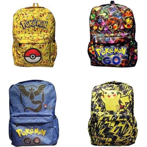 2021 Anime Pokemon School Bags Backpacks Pikachu Kids Bags Big Capacity Travel Bag Teenagers SchoolBag Girls Boys Rucksacks
