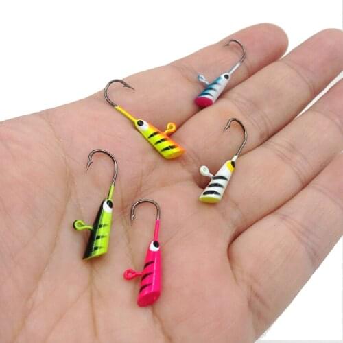 25pcs/set Winter Ice Jig Fishing Lure VIB Lure Artificial Bait Leurre Balancer For Fishing Carp Pike Perch with Tackle Box